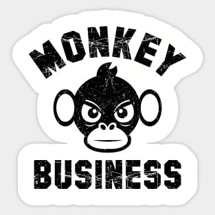 Monkey tshirt, Graphic tee with funny saying Sticker